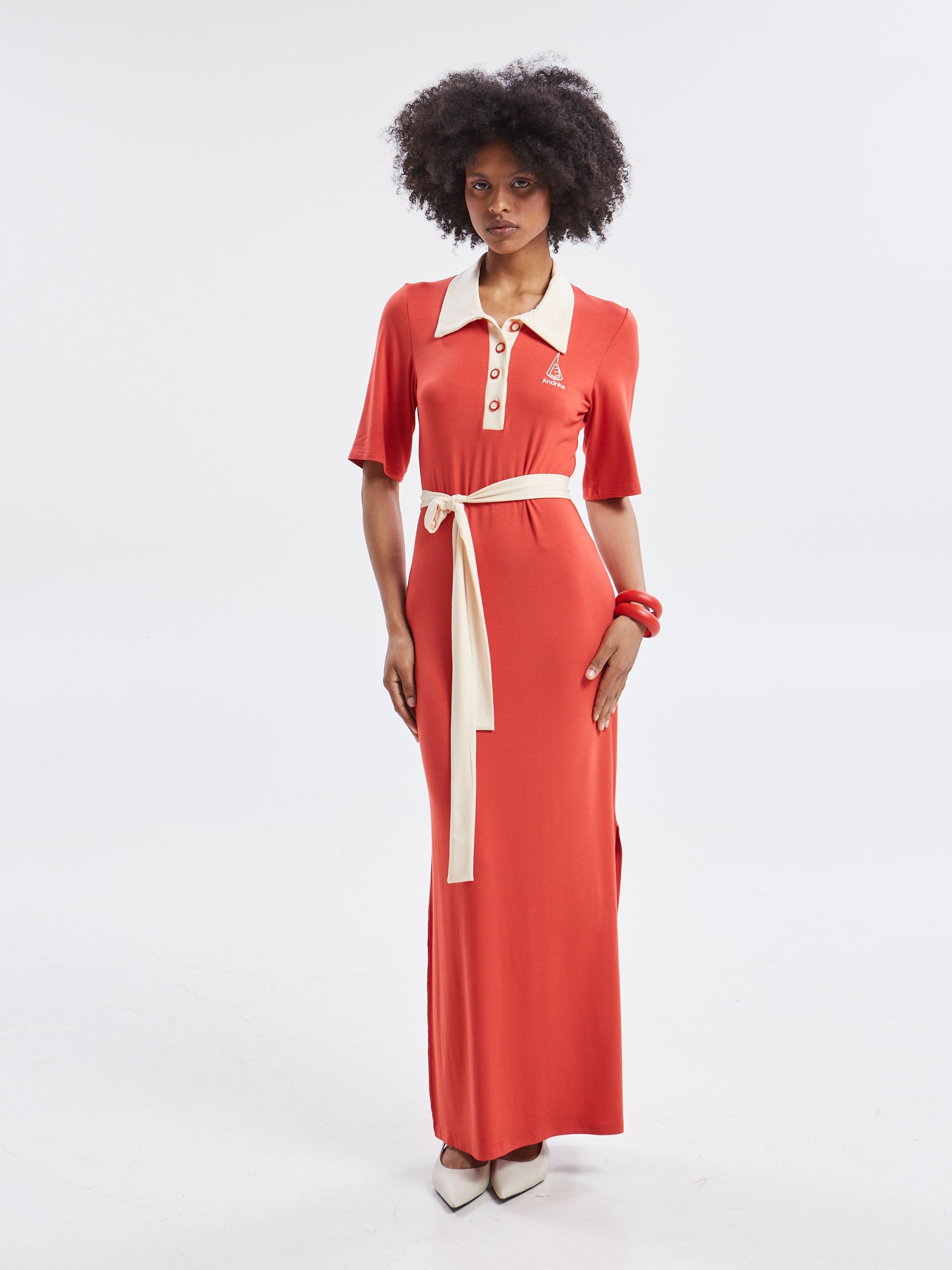 Yara polo red dress