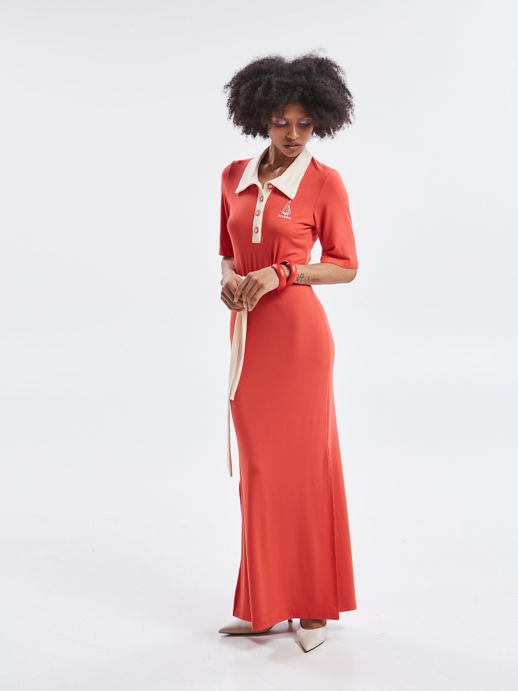 Yara polo red dress