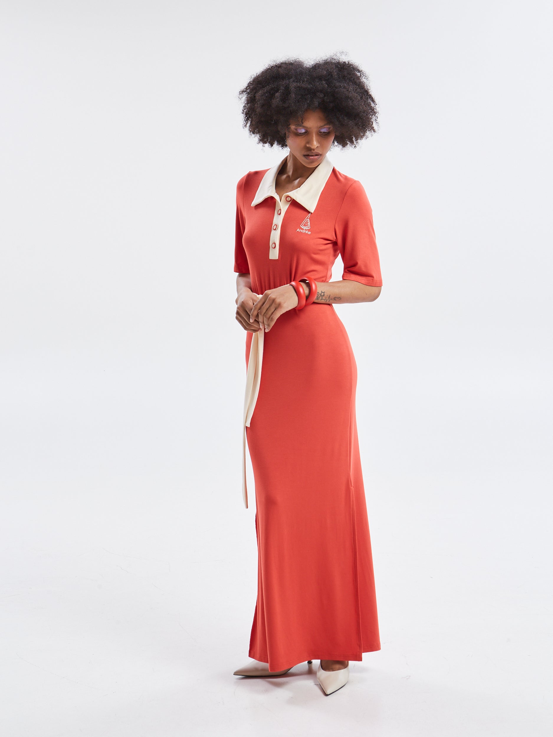 Yara polo red dress