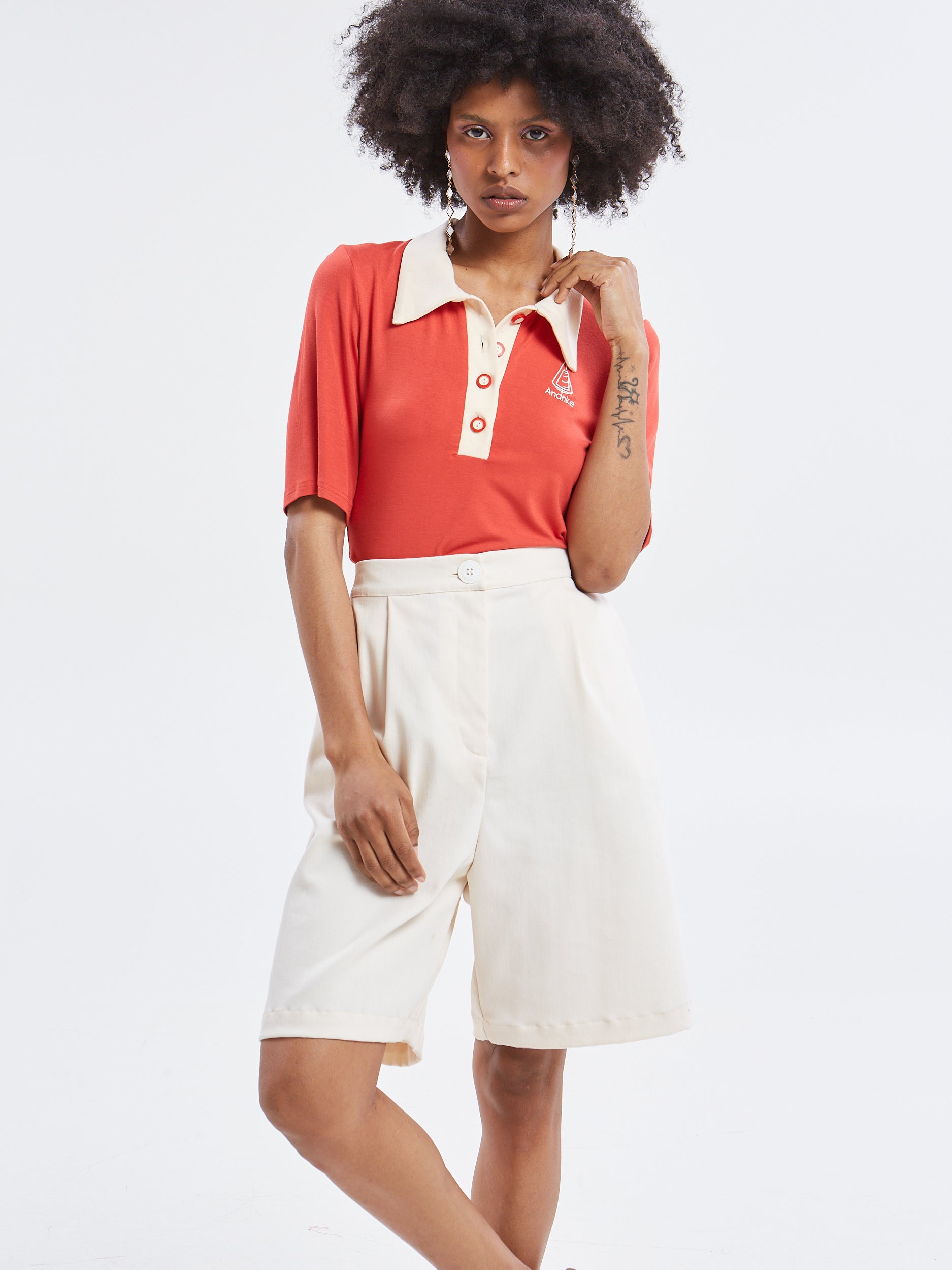 Yara polo red top