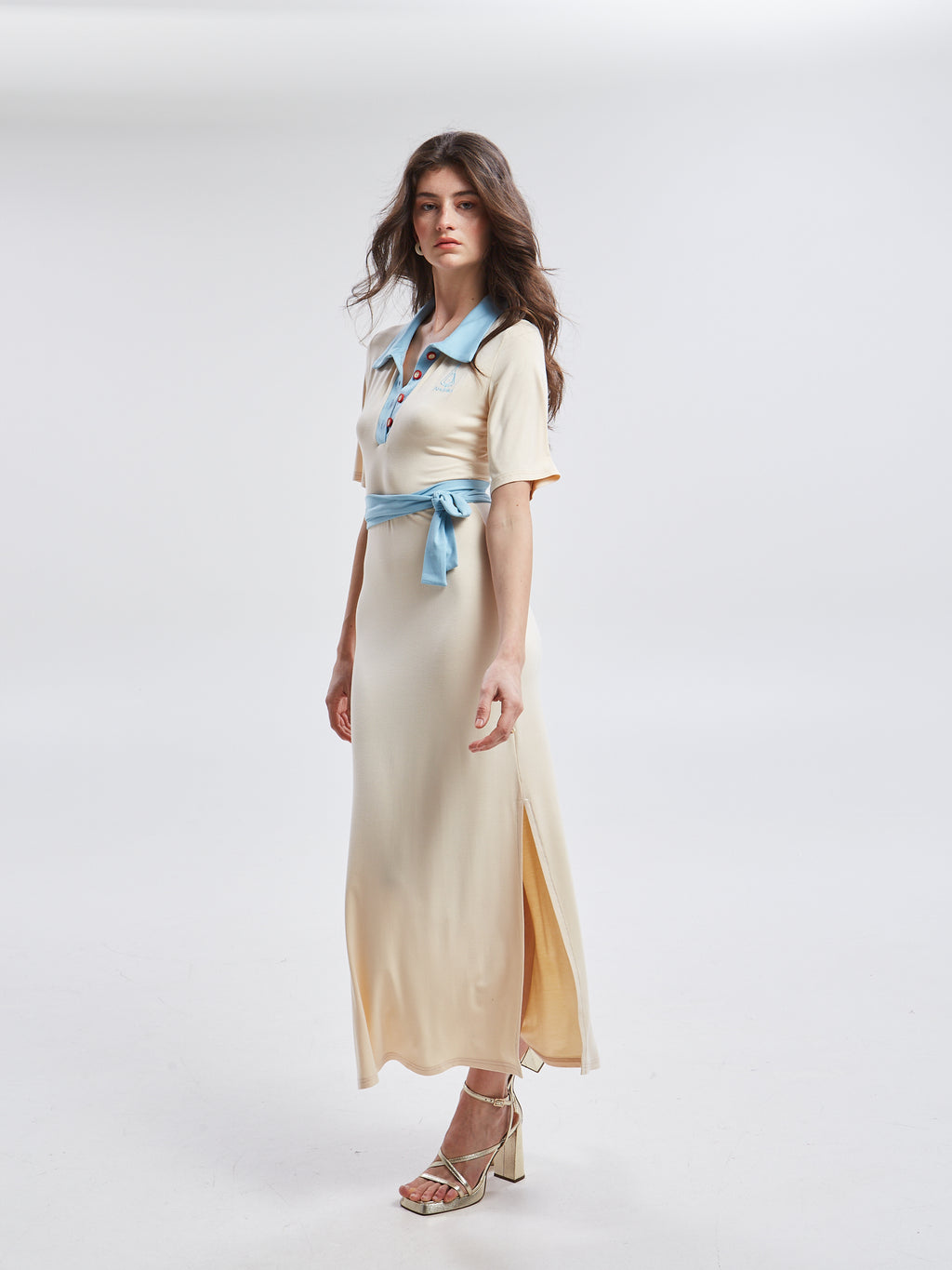 Yara polo ecru dress