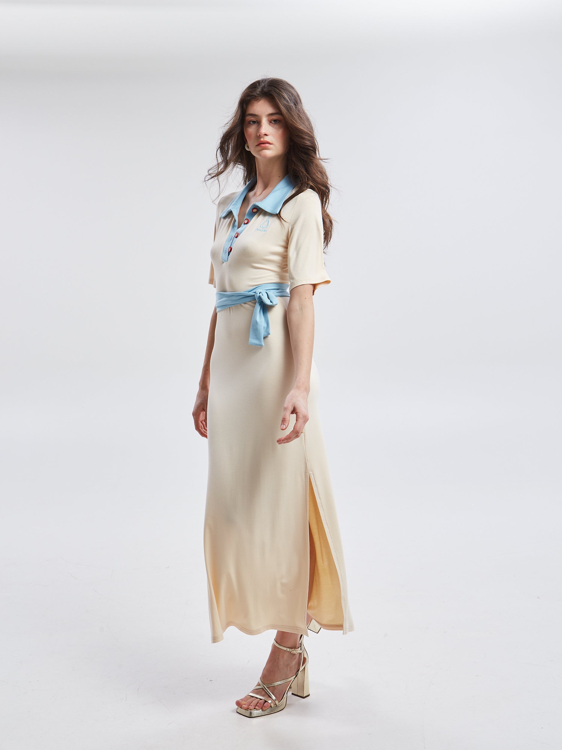 Yara polo ecru dress