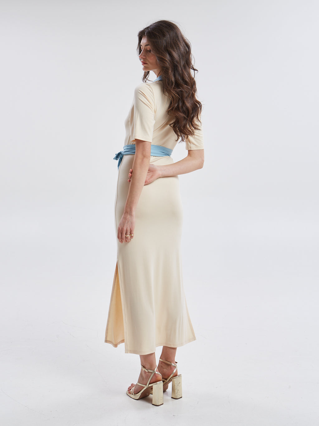 Yara polo ecru dress