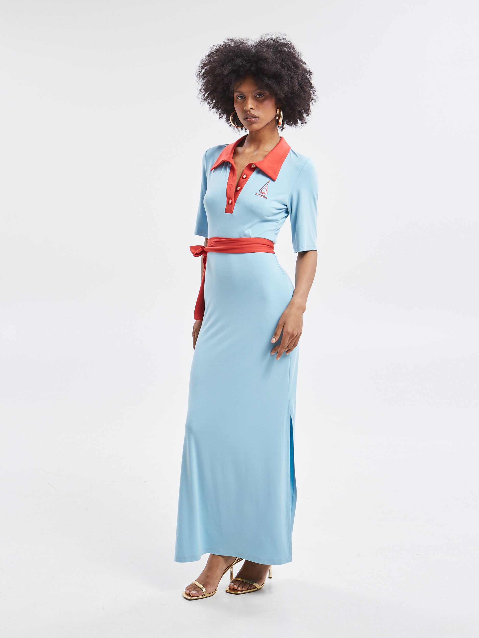 Yara polo ciel dress