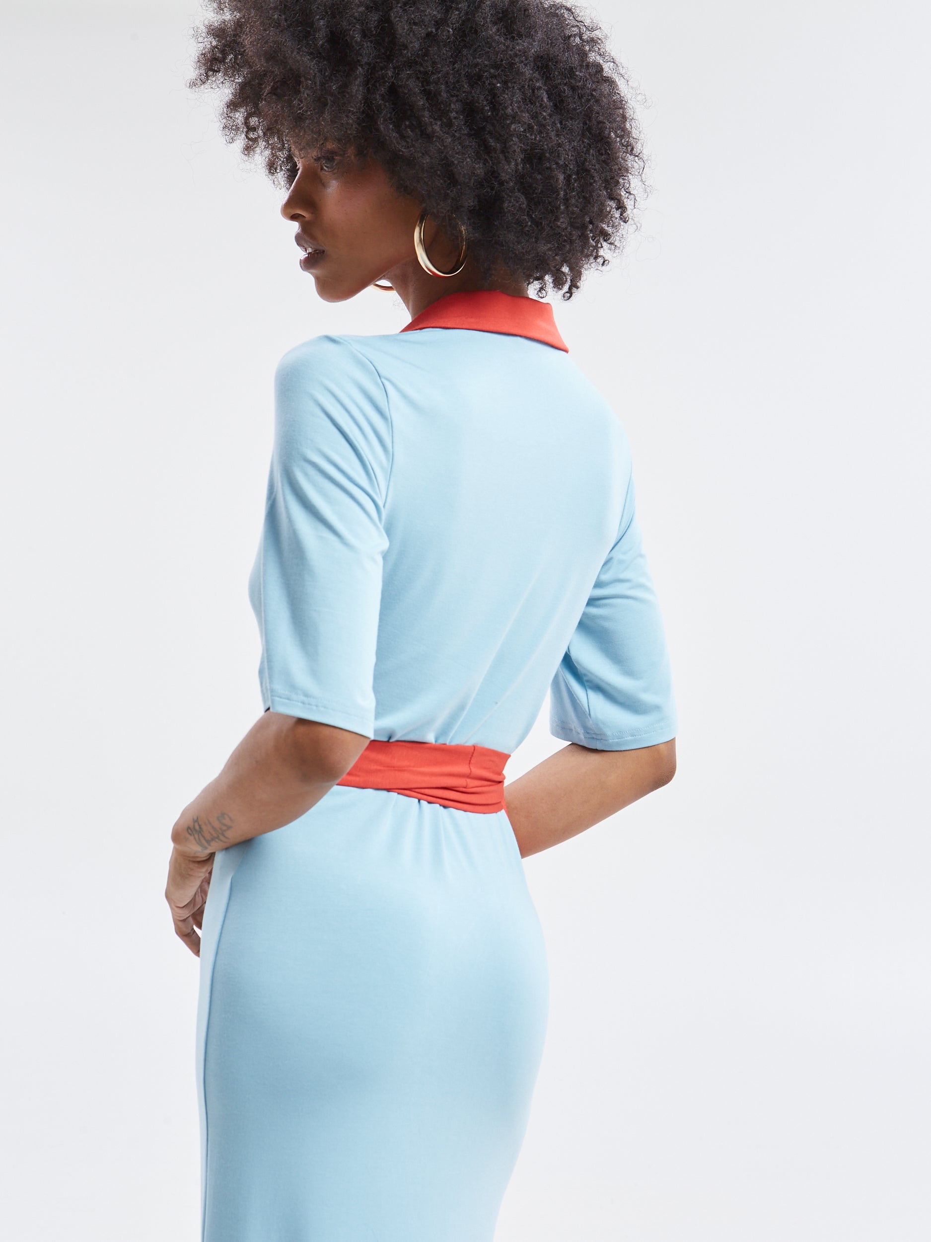 Yara polo ciel dress