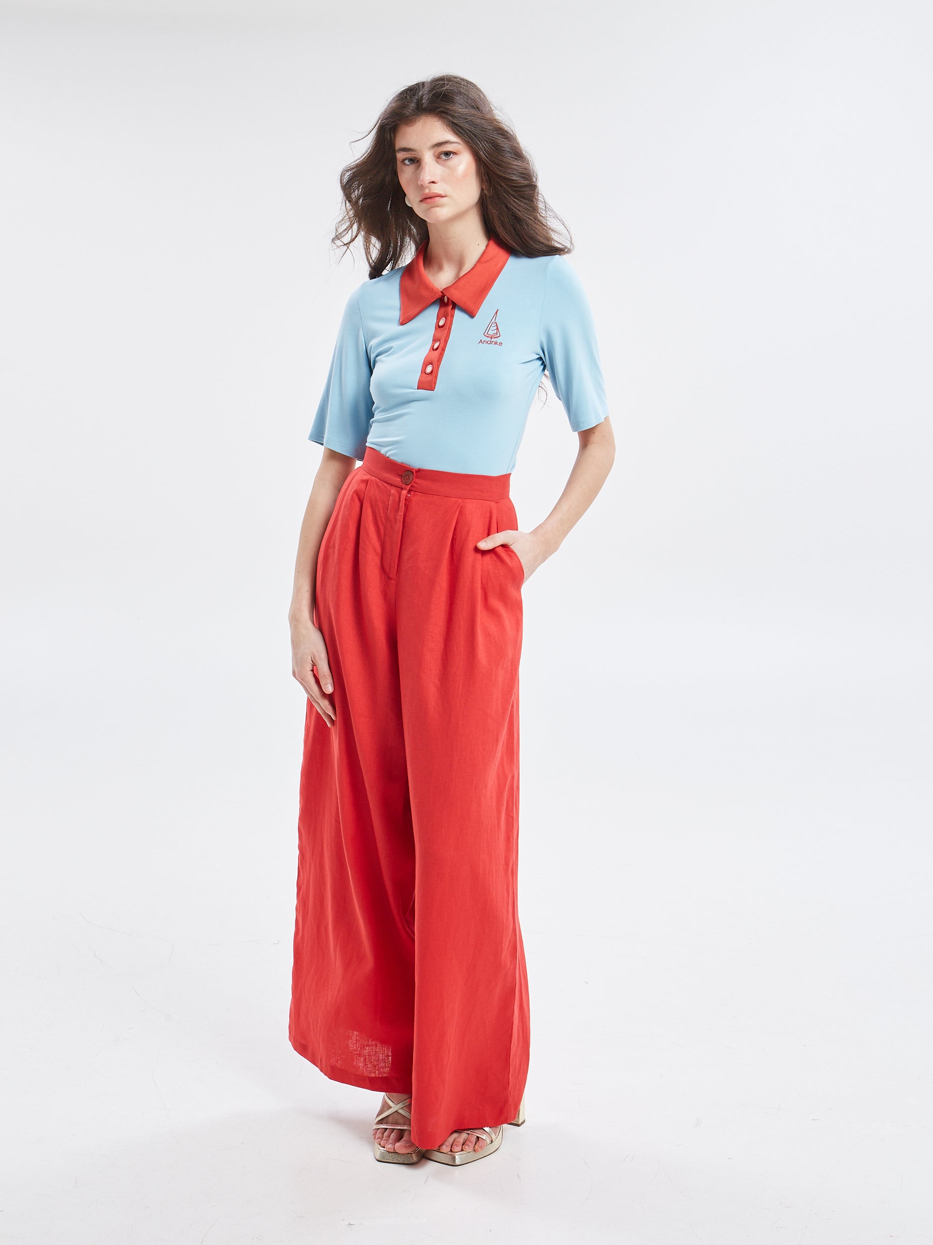 Yara polo ciel top