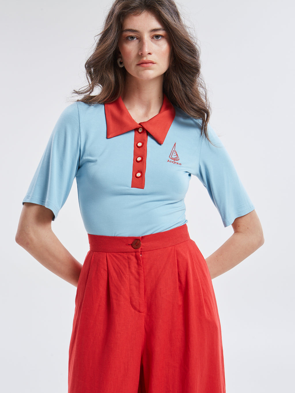 Yara polo ciel top