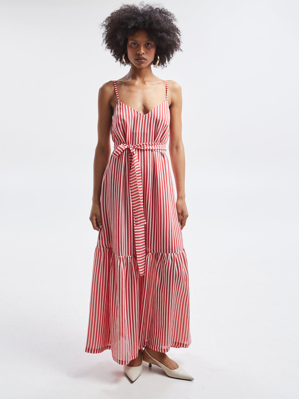 Liora striped red dress
