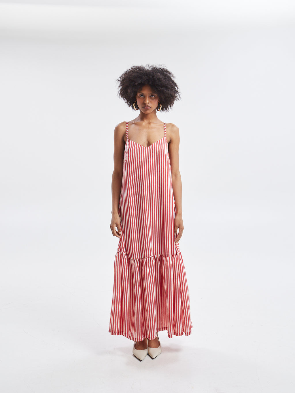 Liora striped red dress