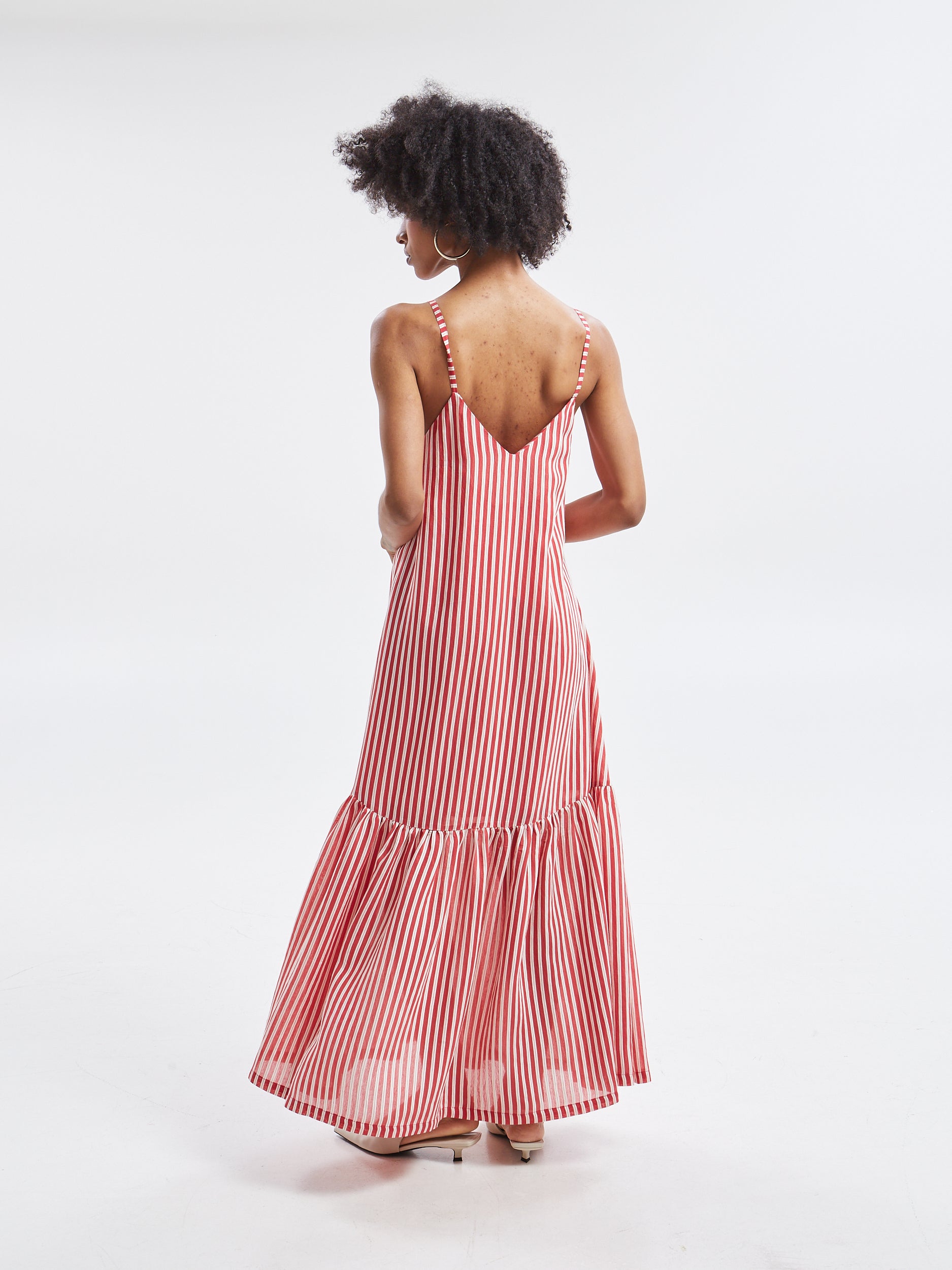 Liora striped red dress