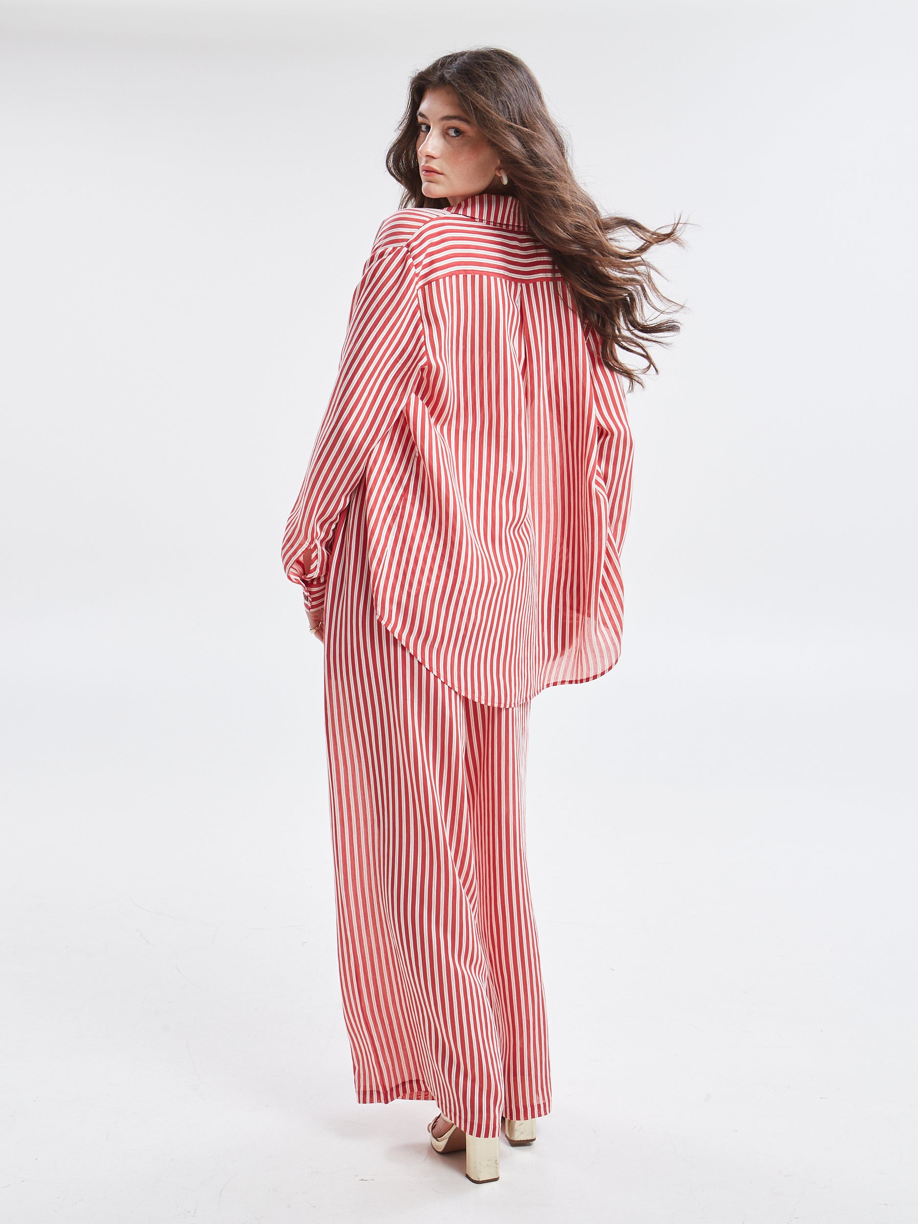 Liora striped red pants