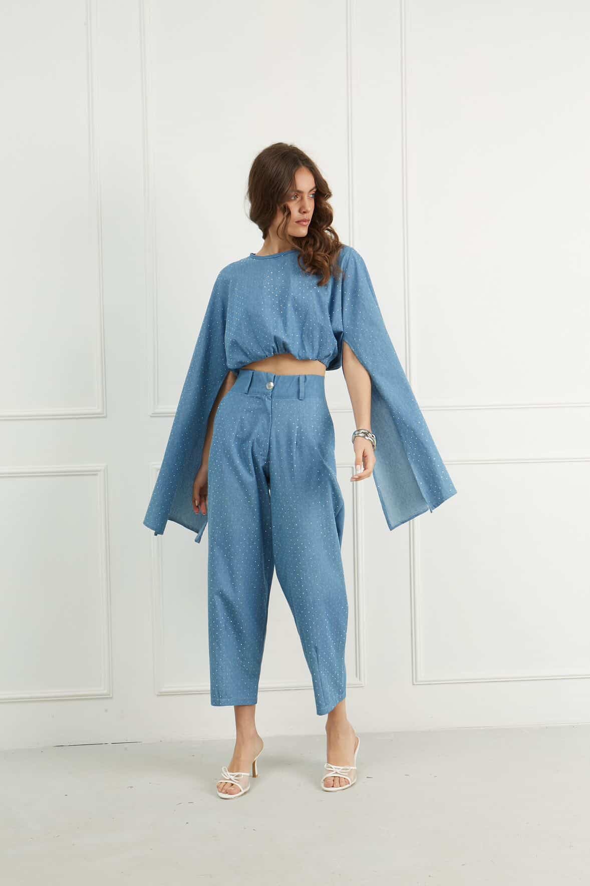 Mom fit strass pants