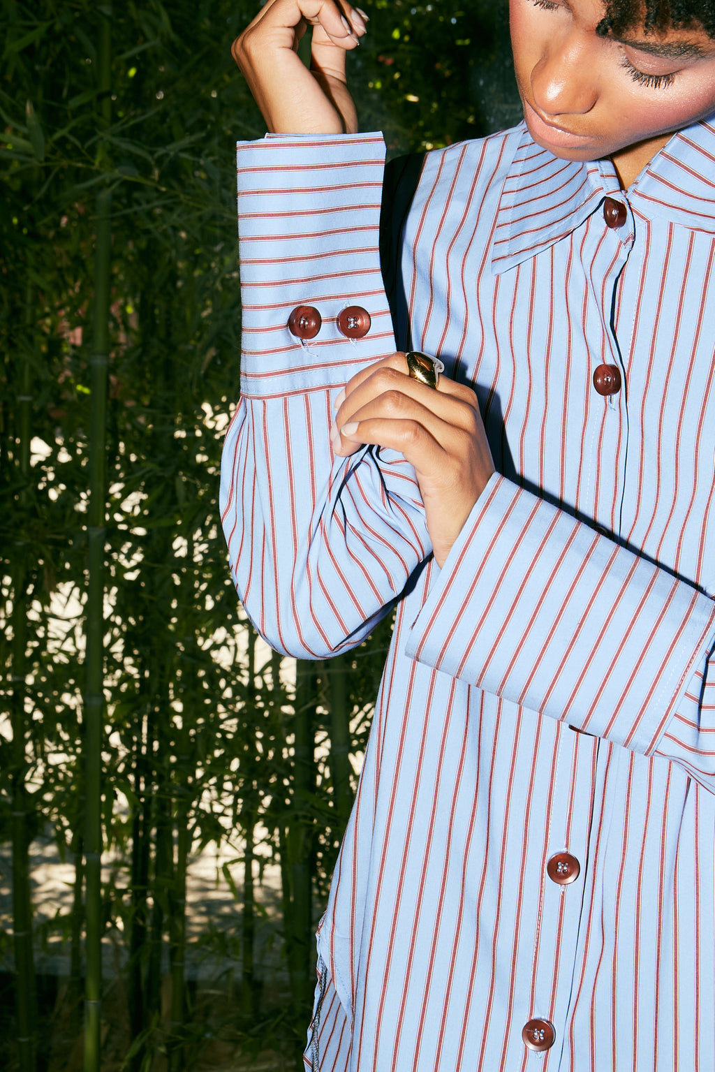 Blue stripped shirt