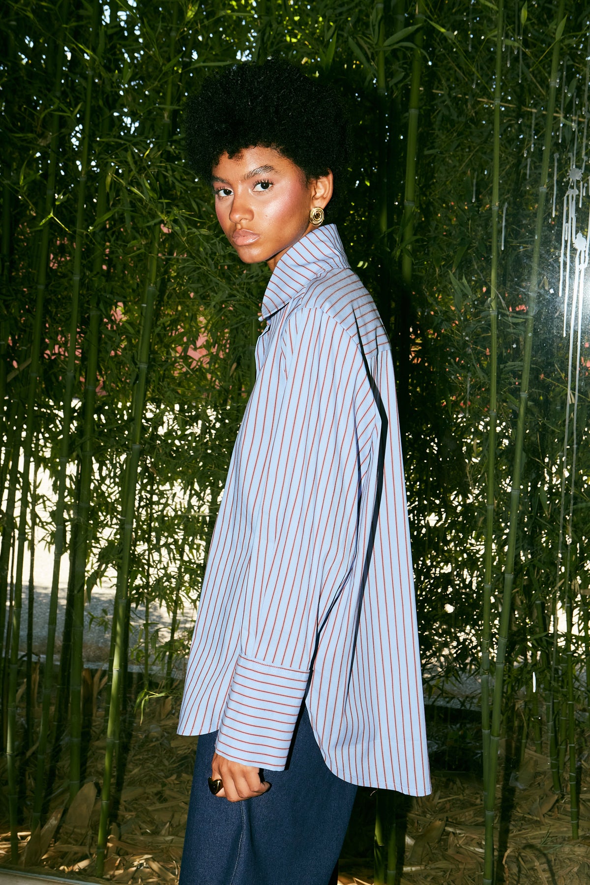 Blue stripped shirt