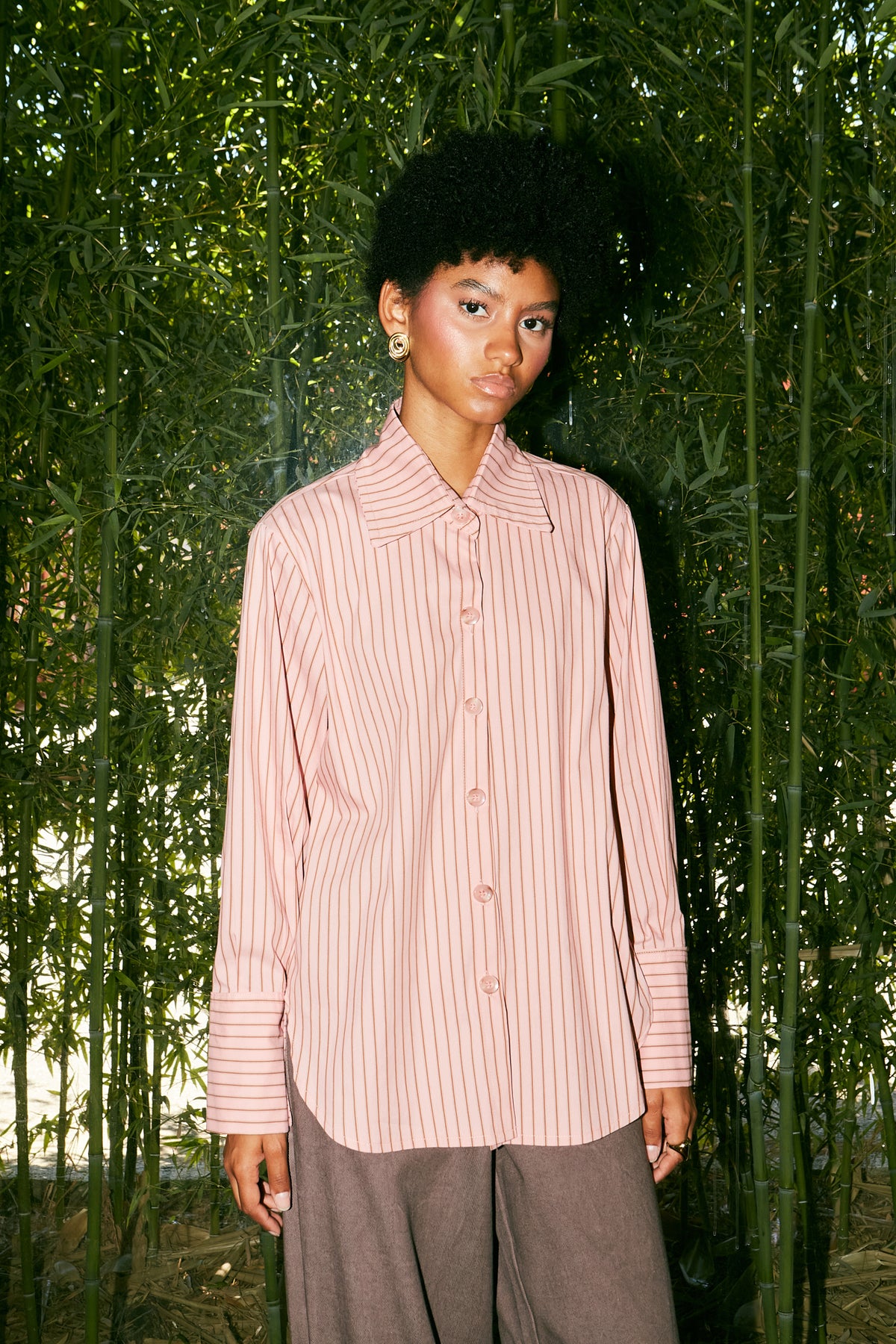 Pink stripped shirt
