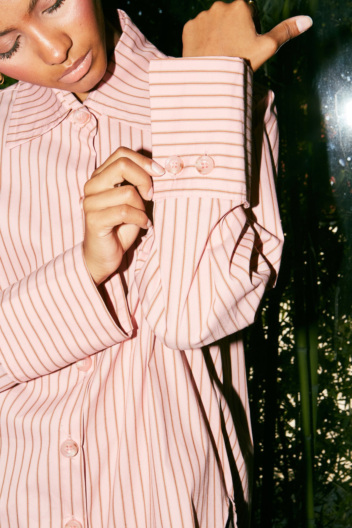 Pink stripped shirt