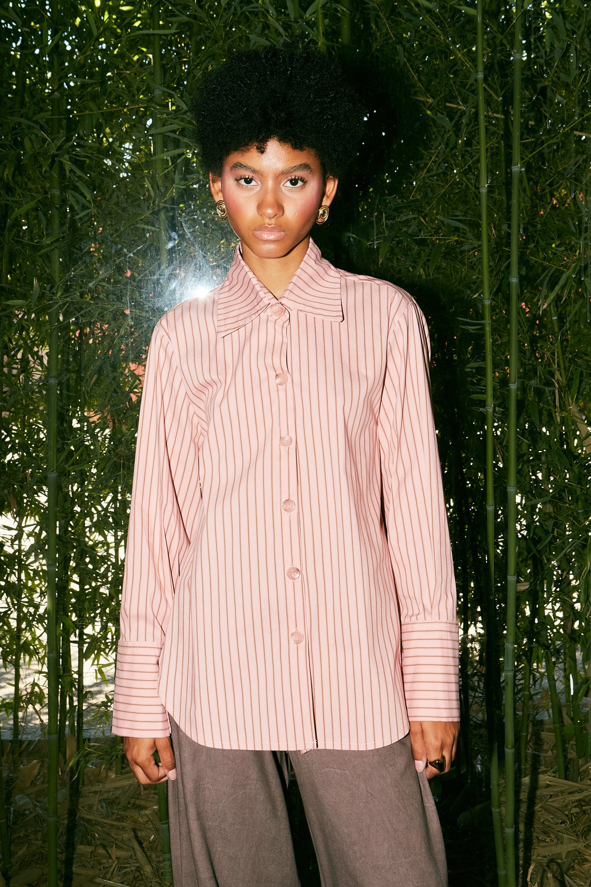 Pink stripped shirt