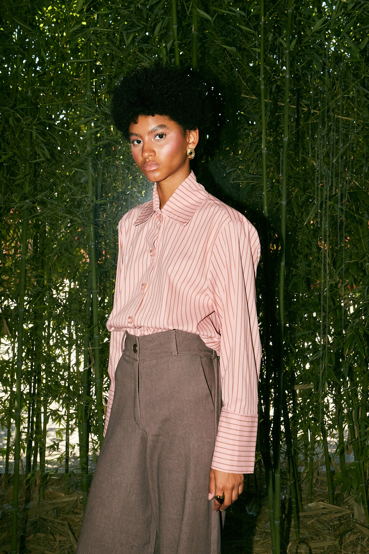 Pink stripped shirt