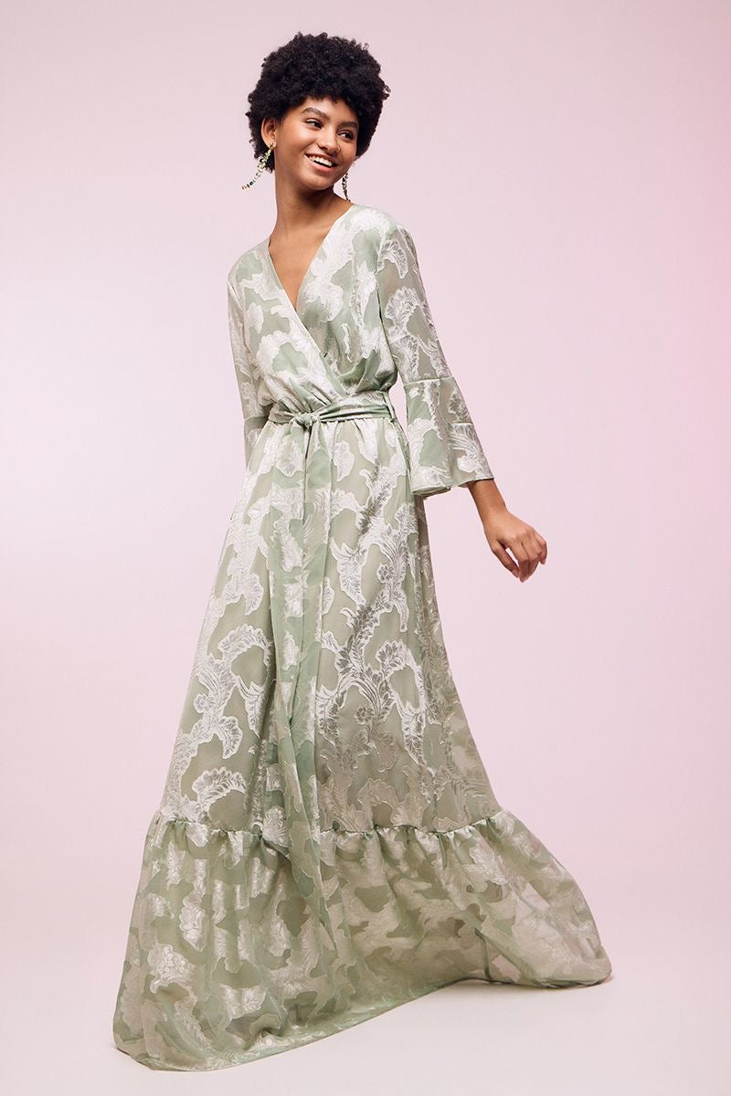 WRAP GOLDEN TOUCH MAXI DRESS