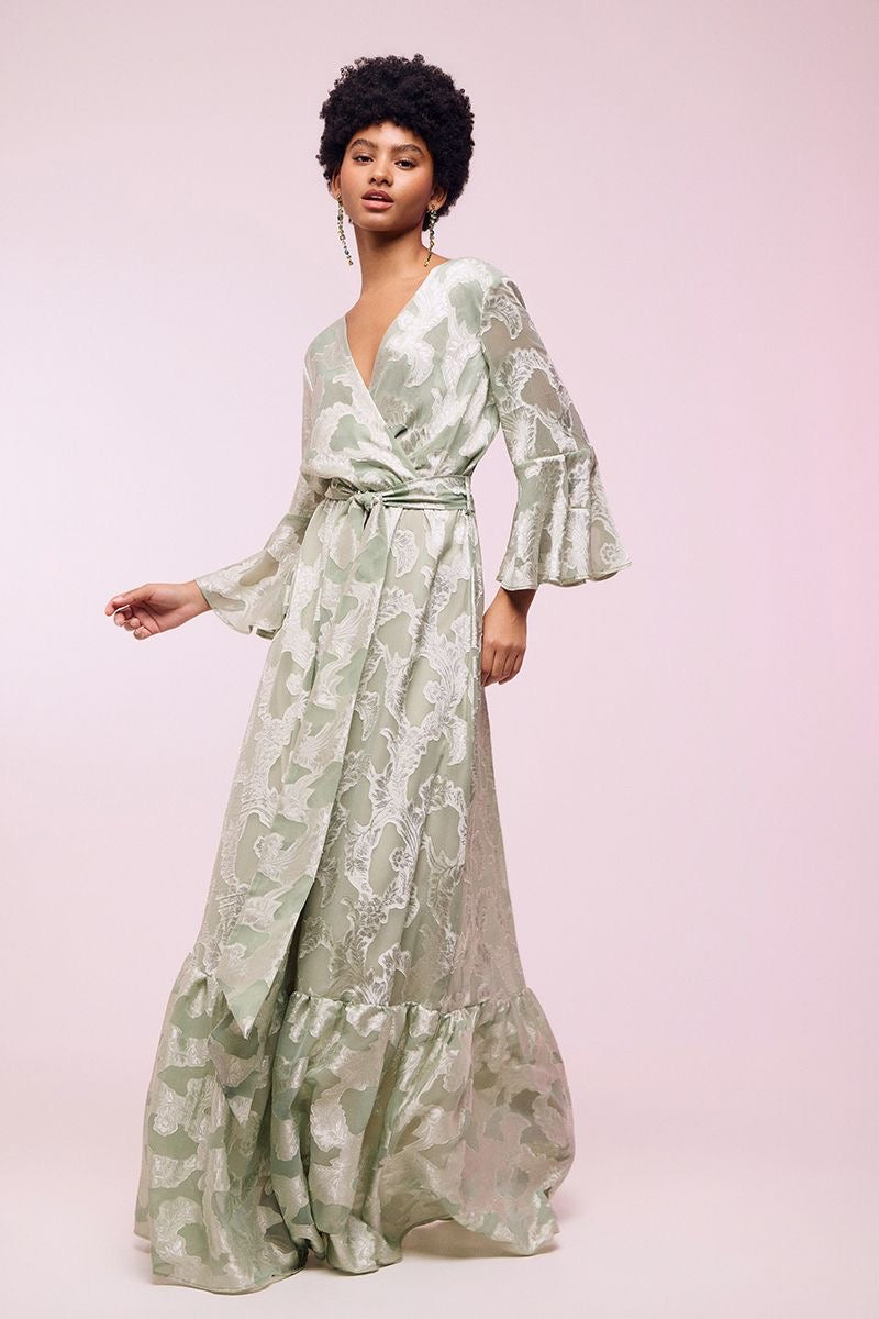 WRAP GOLDEN TOUCH MAXI DRESS