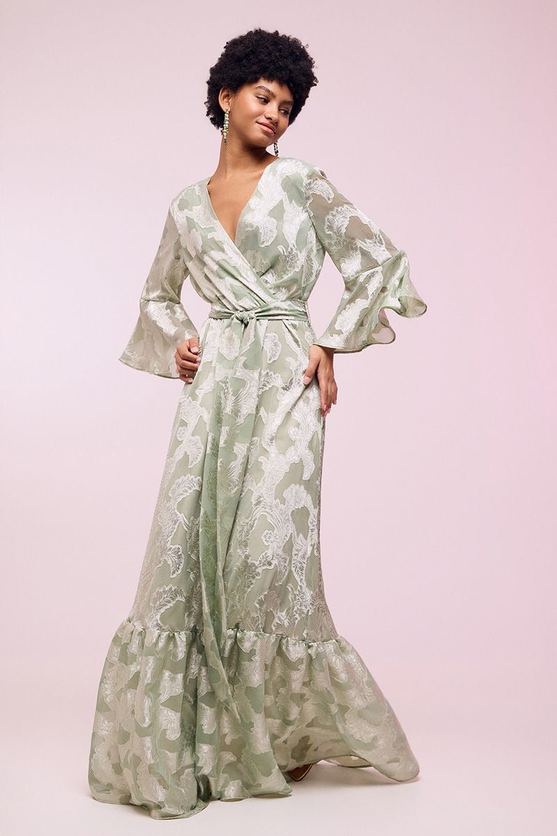WRAP GOLDEN TOUCH MAXI DRESS