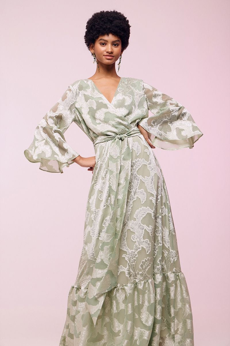 WRAP GOLDEN TOUCH MAXI DRESS