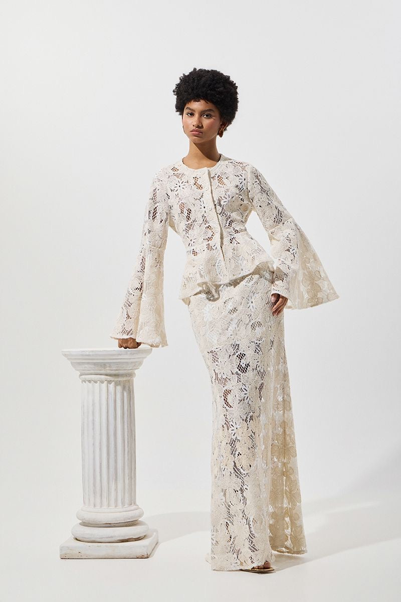 RE-EMBROIDERED LACE JACKET