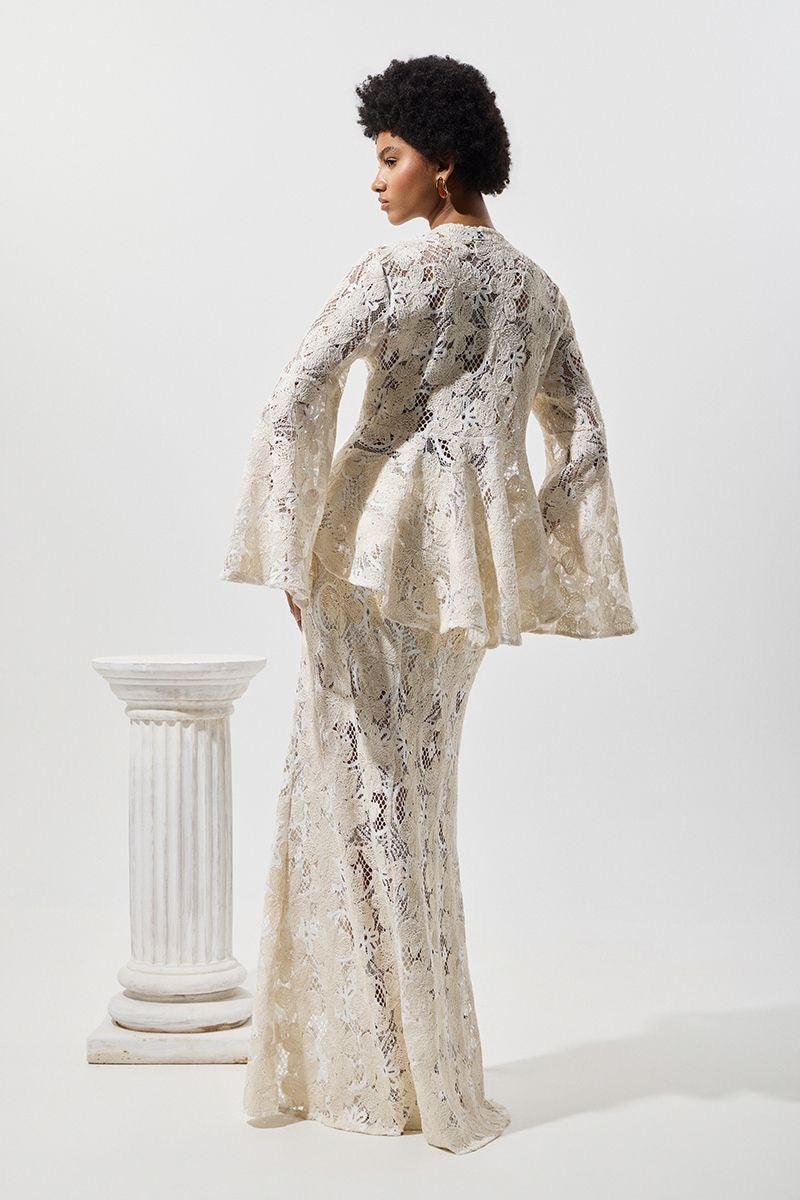 RE-EMBROIDERED LACE JACKET