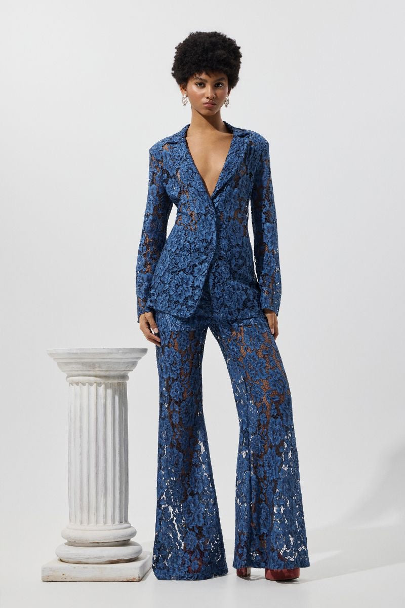 WIDE LEG LACE TROUSERS