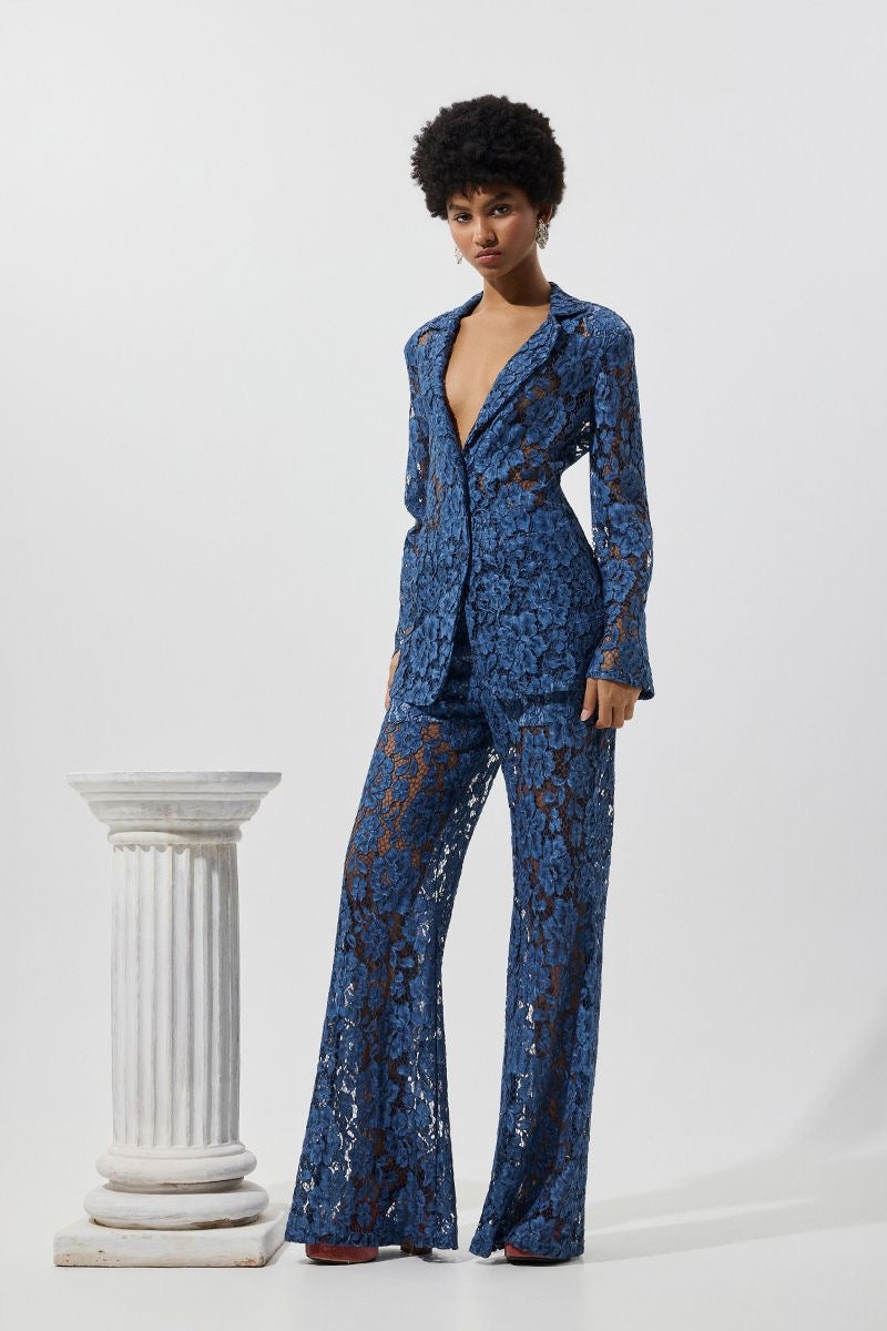 WIDE LEG LACE TROUSERS