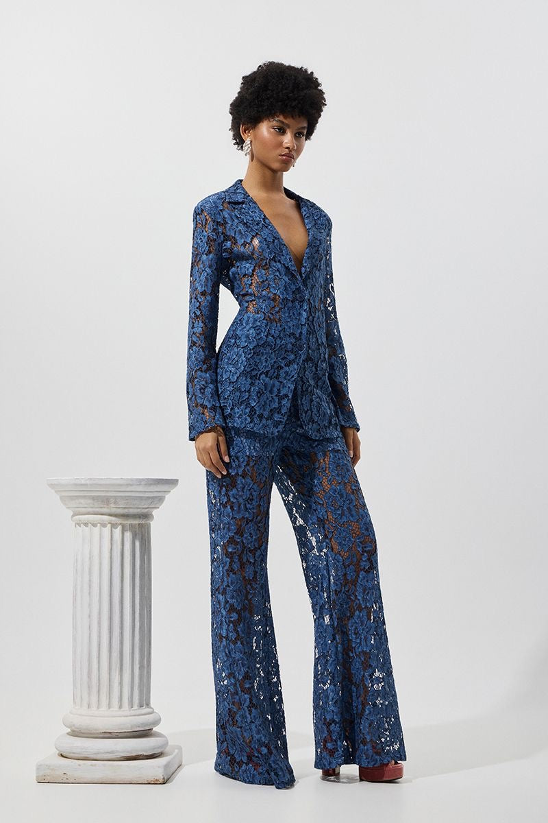 WIDE LEG LACE TROUSERS