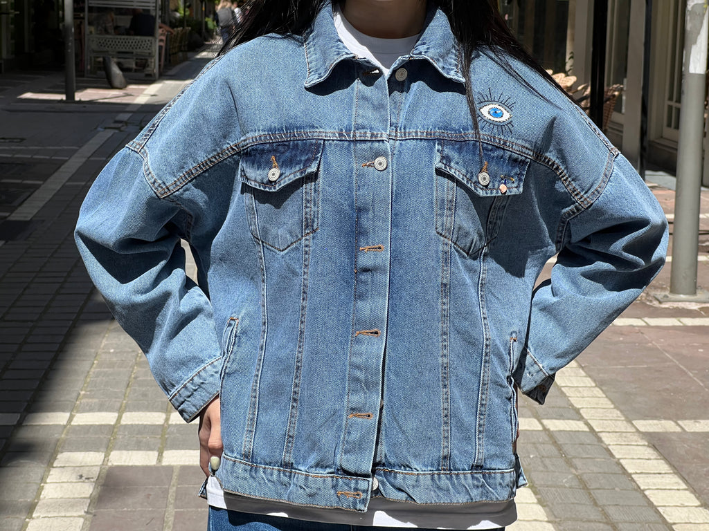 Denim-balck eye jacket