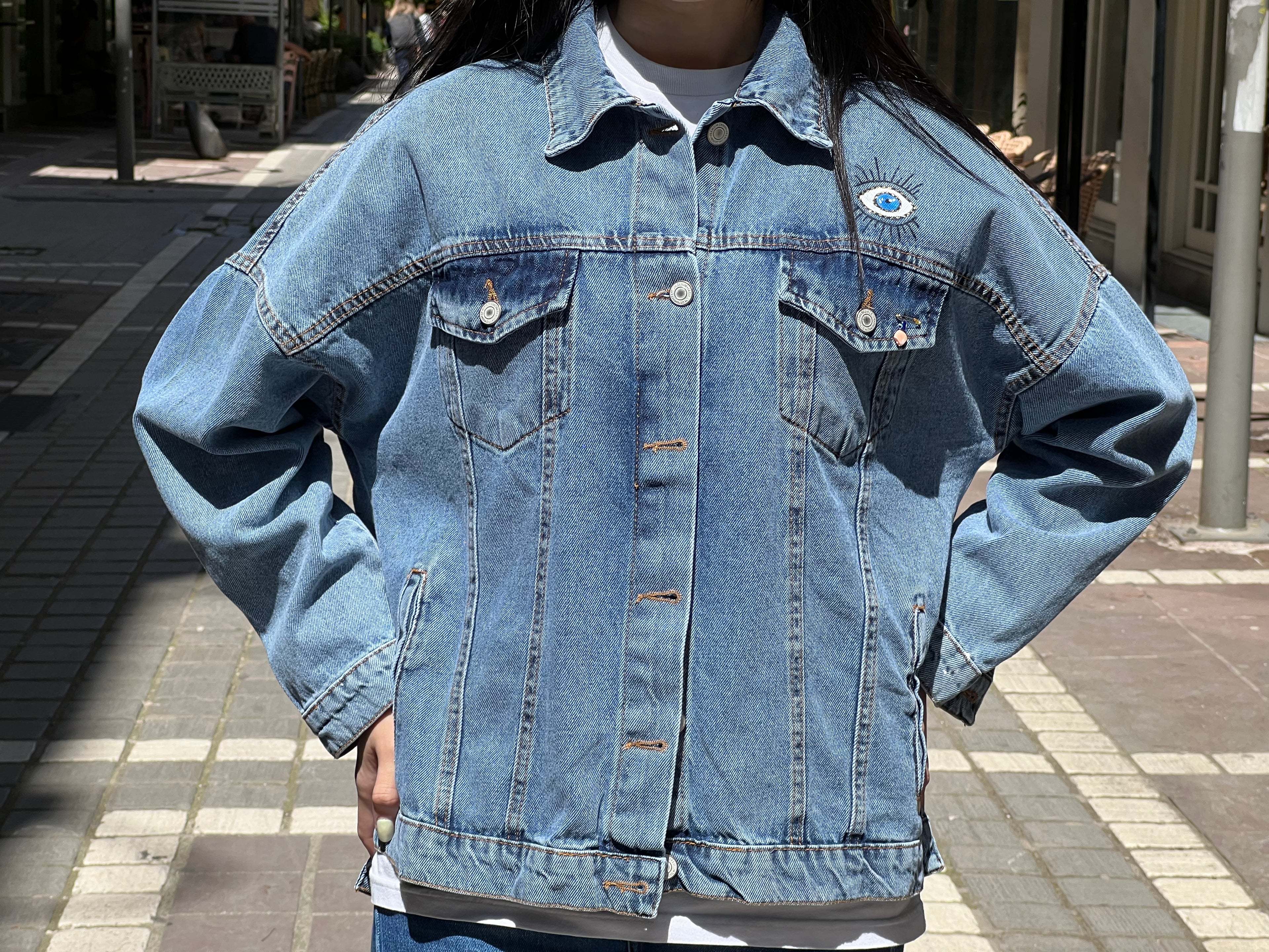 Denim-balck eye jacket