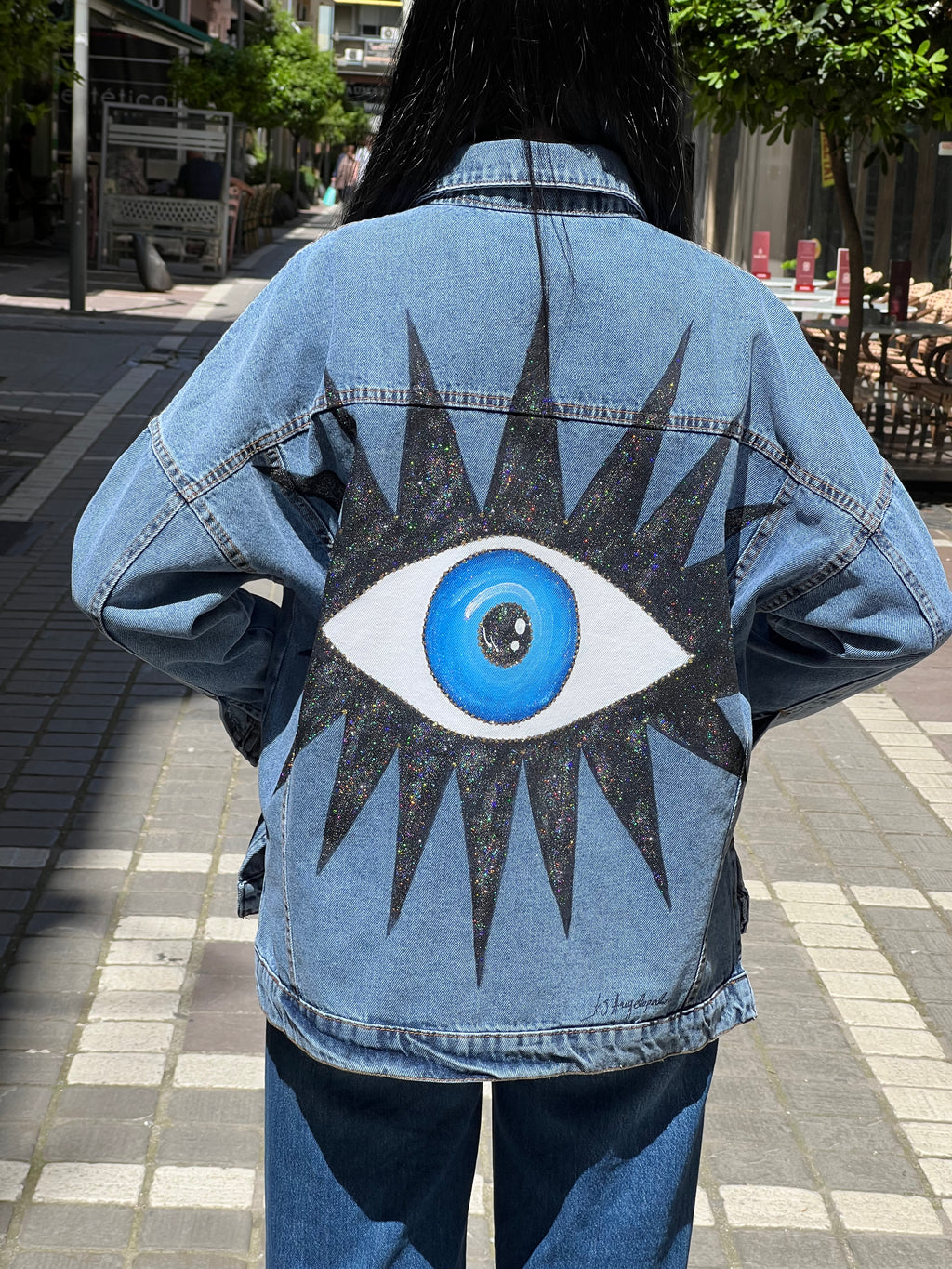 Denim-balck eye jacket