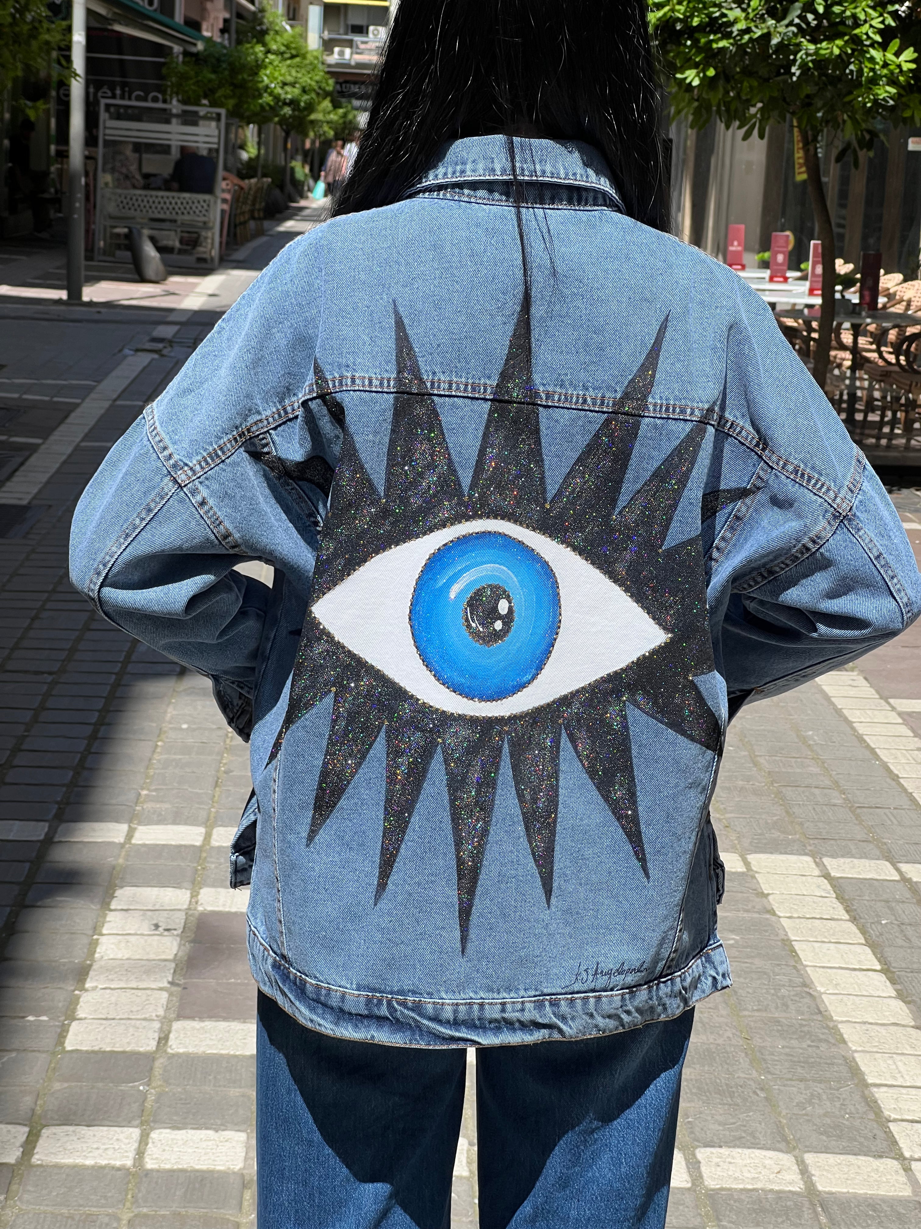 Denim-balck eye jacket