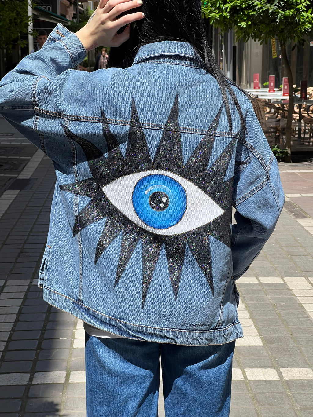 Denim-balck eye jacket