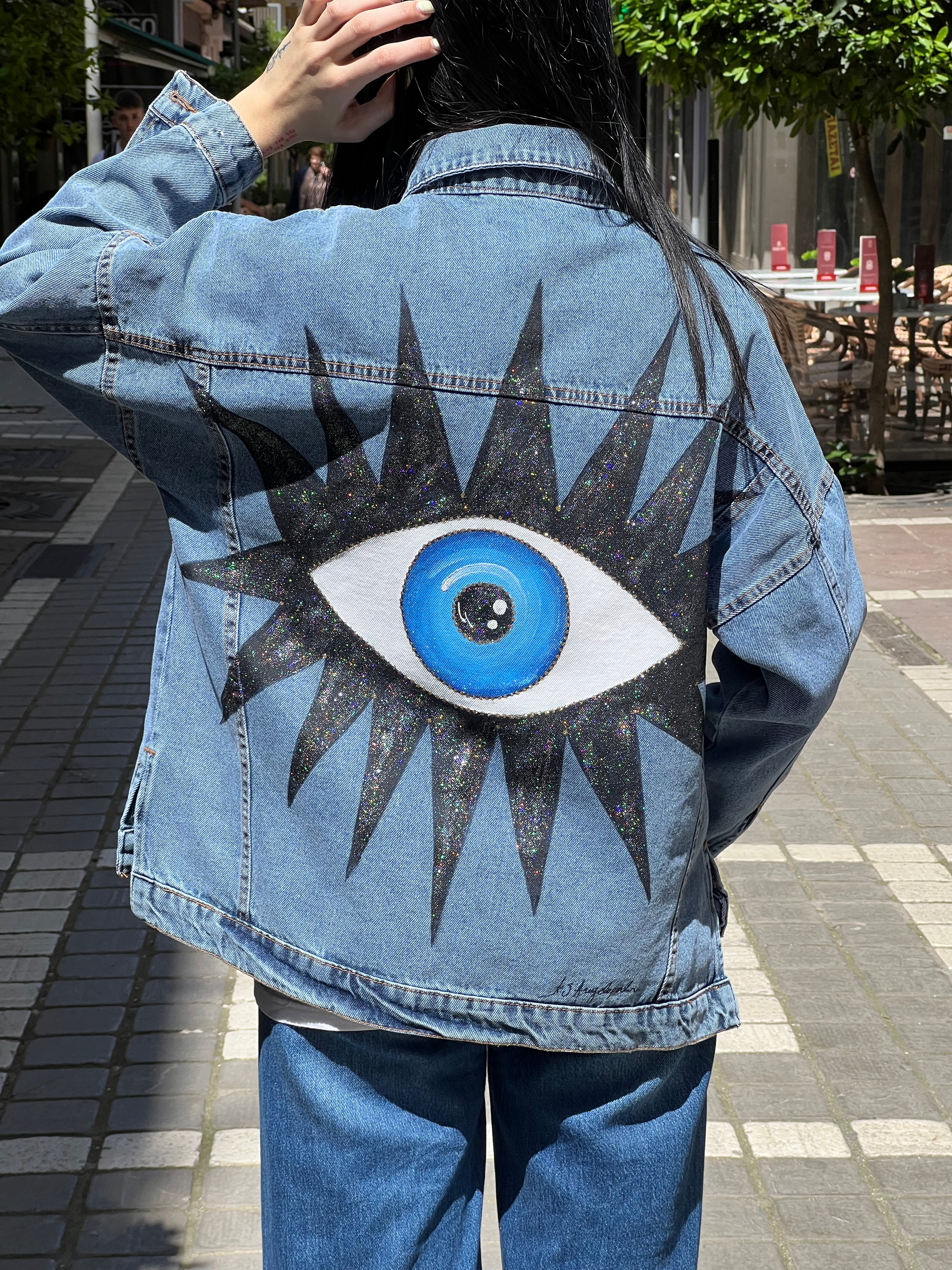 Denim-balck eye jacket