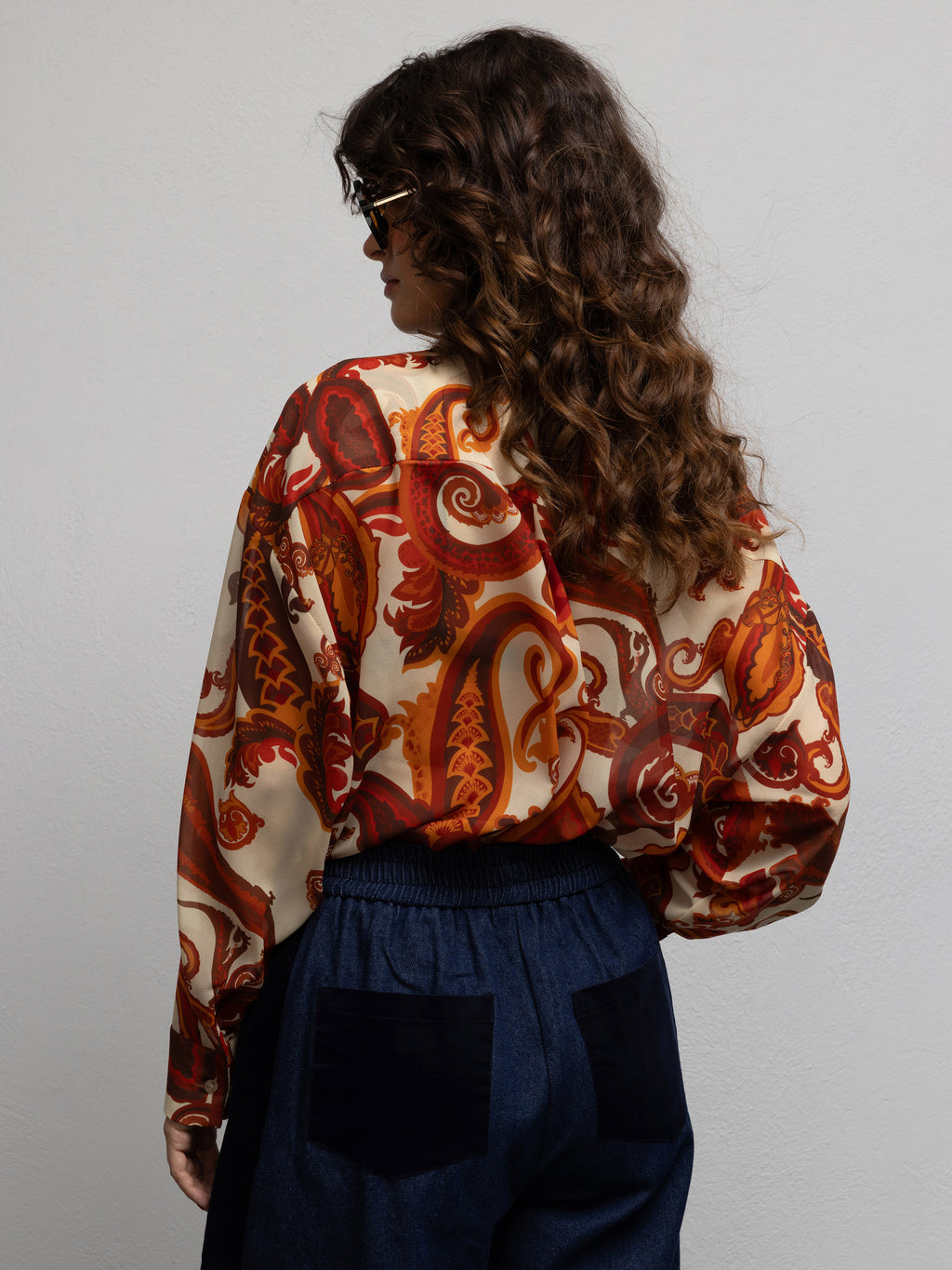 FREDDIE SHIRT - PAISLEY CREAM