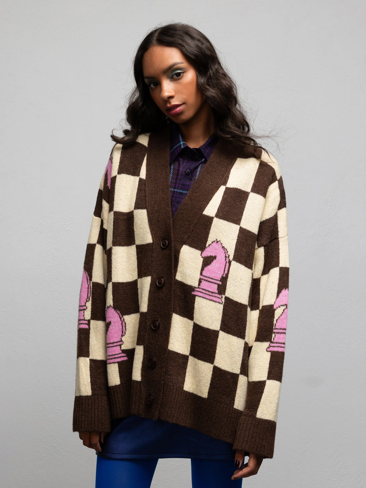 PALOMA KNIT CARDIGAN - CHESS YELLOW
