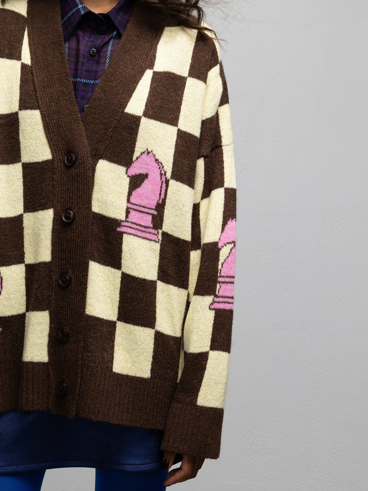 PALOMA KNIT CARDIGAN - CHESS YELLOW
