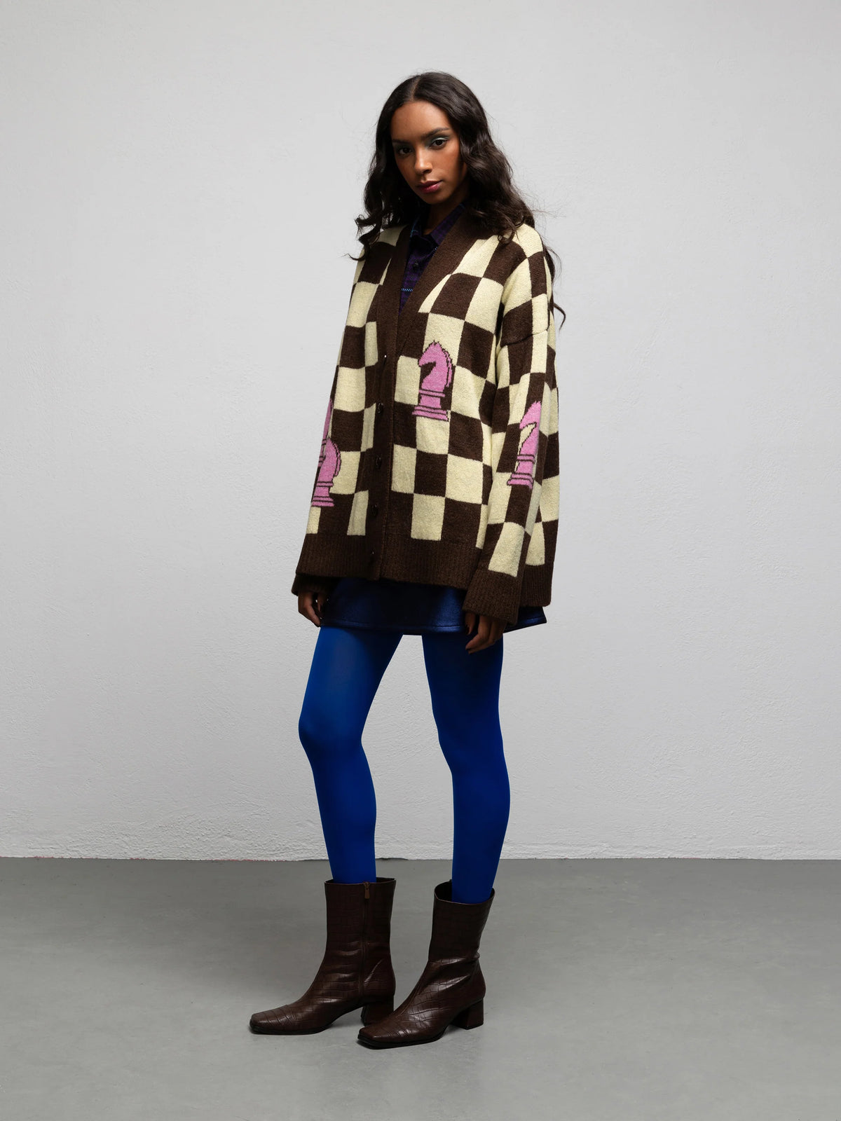PALOMA KNIT CARDIGAN - CHESS YELLOW