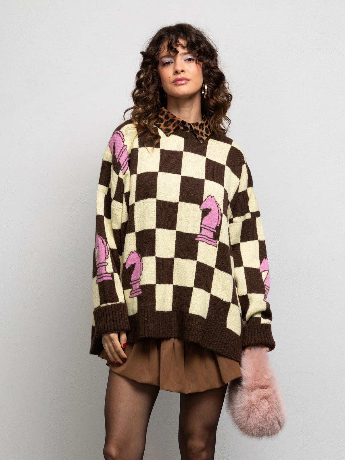 WARHOL KNIT SWEATER - CHESS YELLOW