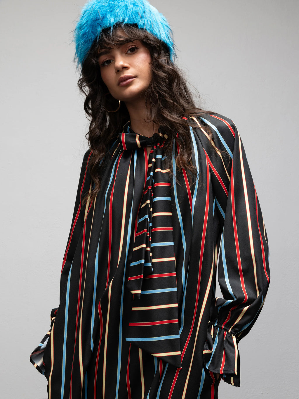 FLEUR DRESS - STRIPES