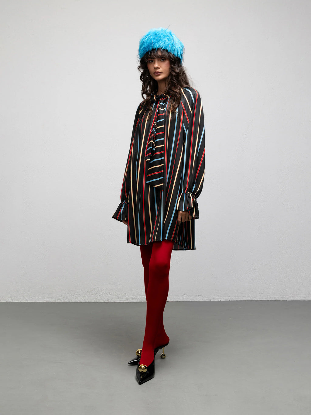 FLEUR DRESS - STRIPES