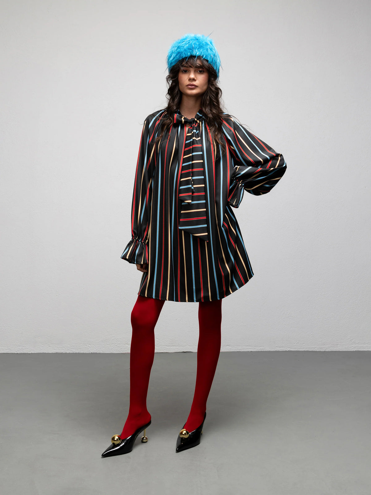 FLEUR DRESS - STRIPES