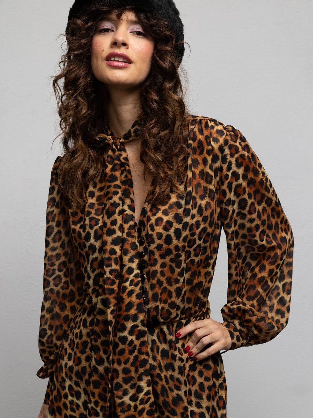 MERCER DRESS - LEOPARD