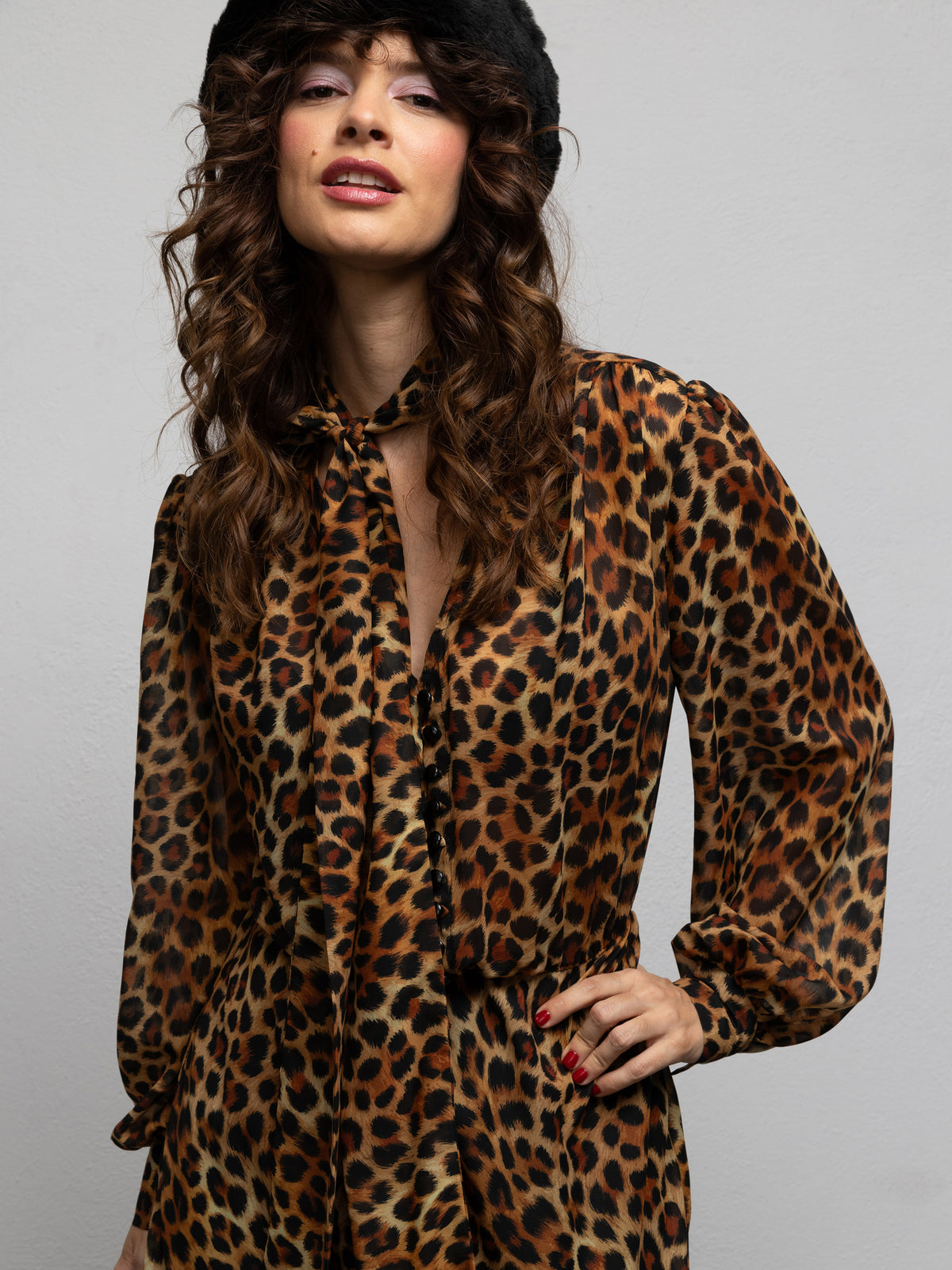 MERCER DRESS - LEOPARD