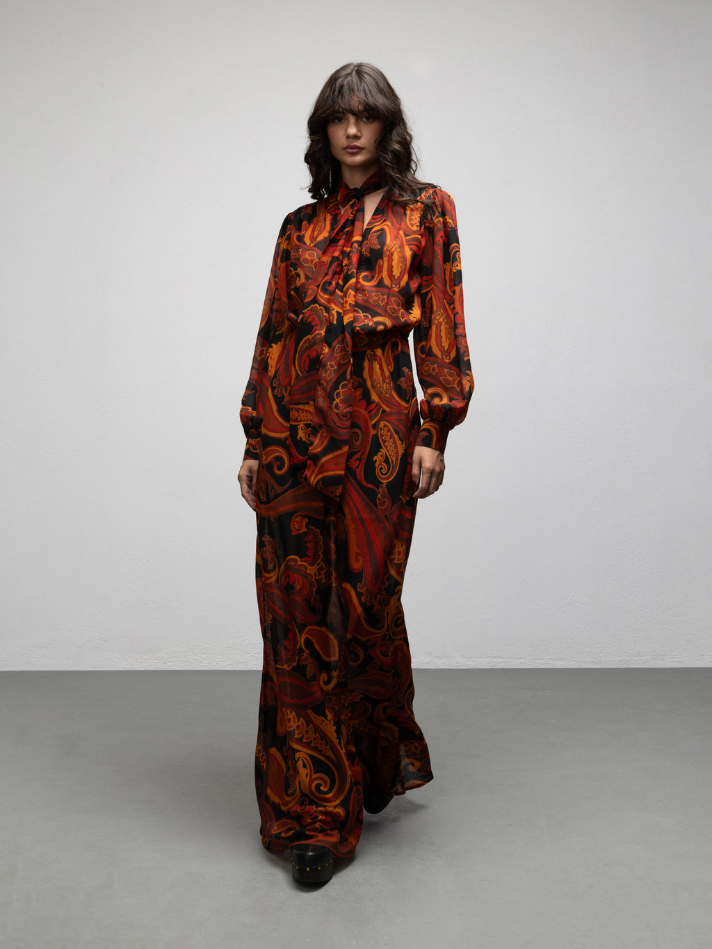 MERCER DRESS - PAISLEY BLACK