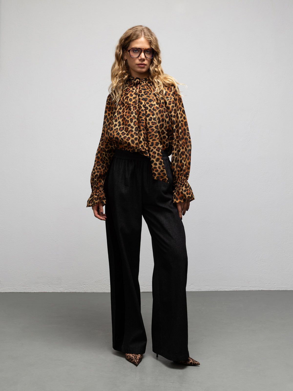 MELODY BLOUSE - LEOPARD