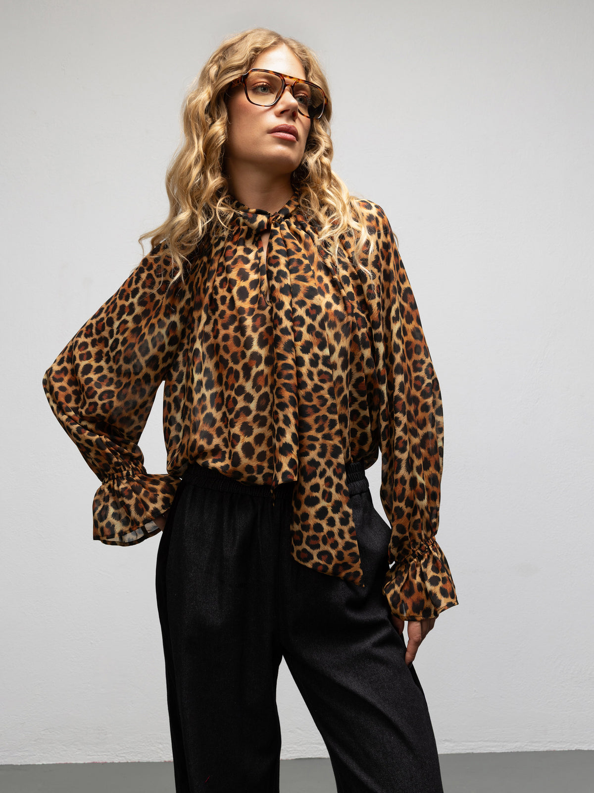 MELODY BLOUSE - LEOPARD
